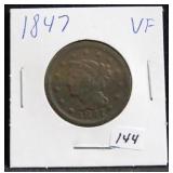 1847 LARGE CENT