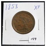 1853 LARGE CENT