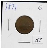 1871 INDIAN HEAD CENT