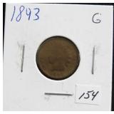 1893 INDIAN HEAD CENT