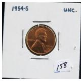 1954-S LINCOLN CENT