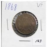 1868 TWO CENT PIECE