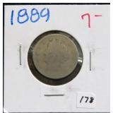1889 LIBERTY "V" NICKEL