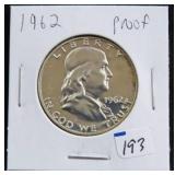 1962 PROOF FRANKLIN HALF DOLLAR