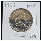 1963 PROOF FRANKLIN HALF DOLLAR
