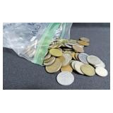 100 MIXED FOREIGN COINS