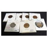 10 DIFFERENT DATE CANADIAN CENTS