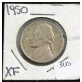 1950 JEFFERSON NICKEL