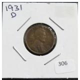 1931-D WHEAT CENT