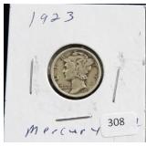 1923 MERCURY DIME