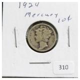 1924 MERCURY DIME