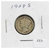 1929-S MERCURY DIME