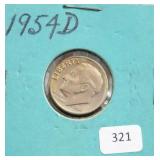1954-D ROOSEVELT DIME
