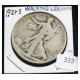 1921-S WALKING LIBERTY HALF DOLLAR