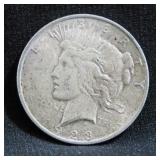 1923 PEACE SILVER DOLLAR