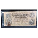1864 $500 CONFEDERATE NOTE
