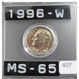 1996-W ROOSEVELT DIME