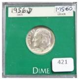 1956-D ROOSEVELT DIME
