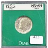 1955 ROOSEVELT DIME