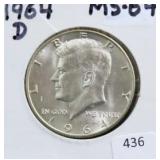 1964-D KENNEDY HALF DOLLAR