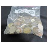 2 LBS. FOREIGN COINS