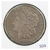 1921 MORGAN SILVER DOLLAR