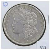 1921-D MORGAN SILVER DOLLAR