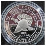 2002 U.S. MILITRY ACADEMY BICENTENNIAL SILVER PROO
