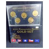 2002 COMMEMORATIVE QUARTERS GOLD SET