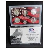 2008 SILVER PROOF STATE QUARTER SET