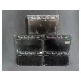 5 PROOF SETS - BLACK BOX - 1973, 1974, 1976,