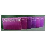 6 PROOF SETS - PURPLE BOX - 1984 - 1989