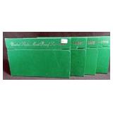 4 PROOF SETS - GREEN BOX - 1194, 1995, 1996, 1998