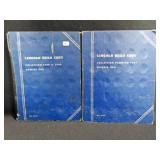 2 LINCOLN CENTS BOOKS W/99 COINS