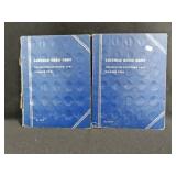 2 LINCOLN CENTS BOOKS W/125 COINS