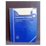 WASHINGTON QUARTER BOOK W/ 22 SILVER QUARTERS