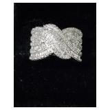 1.50CT DIAMOND BAGUETTE ESTATE RING SIZE 6 3/4