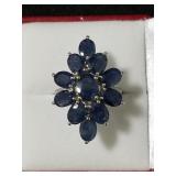 8.17CT GENUINE SAPPHIRE RING SIZE 9 3/4