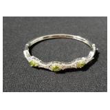 4CT GENUINE PERIDOT BANGLE BRACELET
