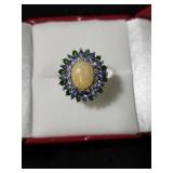 3.50CT GENUINE OPAL, TANZANITE,