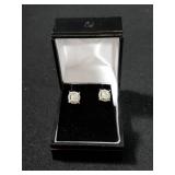 LARGE DIAMOND SOLITAIRE EARRINGS