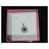 GENUINE BLACK AND WHITE DIAMOND NECKLACE