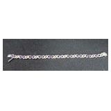 6.01CT GENUINE AMETHYST DIAMOND BRACELET