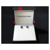 4CT GENUINE AMETHYST SOLITAIRE EARRINGS