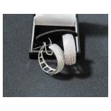 2CT DIAMOND HOOP EARRINGS