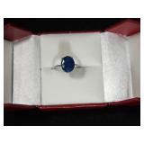 4.05CT OVAL CUT GENUINE SAPPHIRE SOLITAIRE