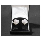 DIAMOND HEART EARRINGS