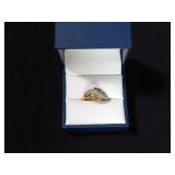 LARGE DIAMOND BAGUETTE RING SIZE 8 1/2