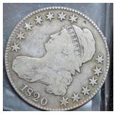 1820 BUST SILVER HALF DOLLAR