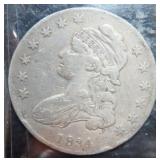 1834 BUST SILVER HALF DOLLAR